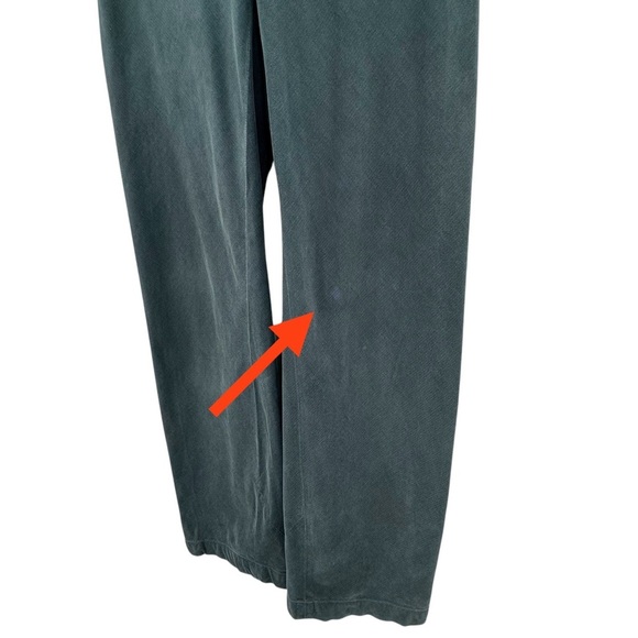 Vintage 2000 Banana Republic Corduroy Trouser Pants Mid Rise Wide Leg Teal | 6 - Picture 6 of 14